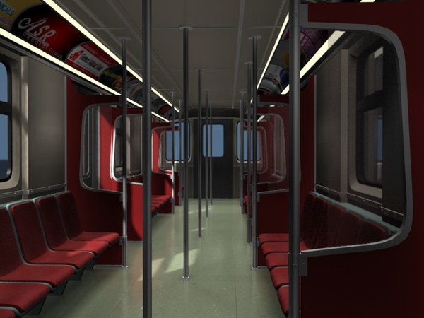 subway car 3d model - Subway Car by Dave777